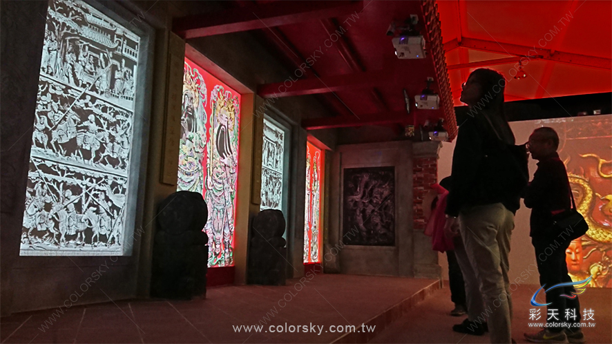 2019台北媽祖光影展-三川殿閩南廟宇藝術文化展區 - (互動投影)