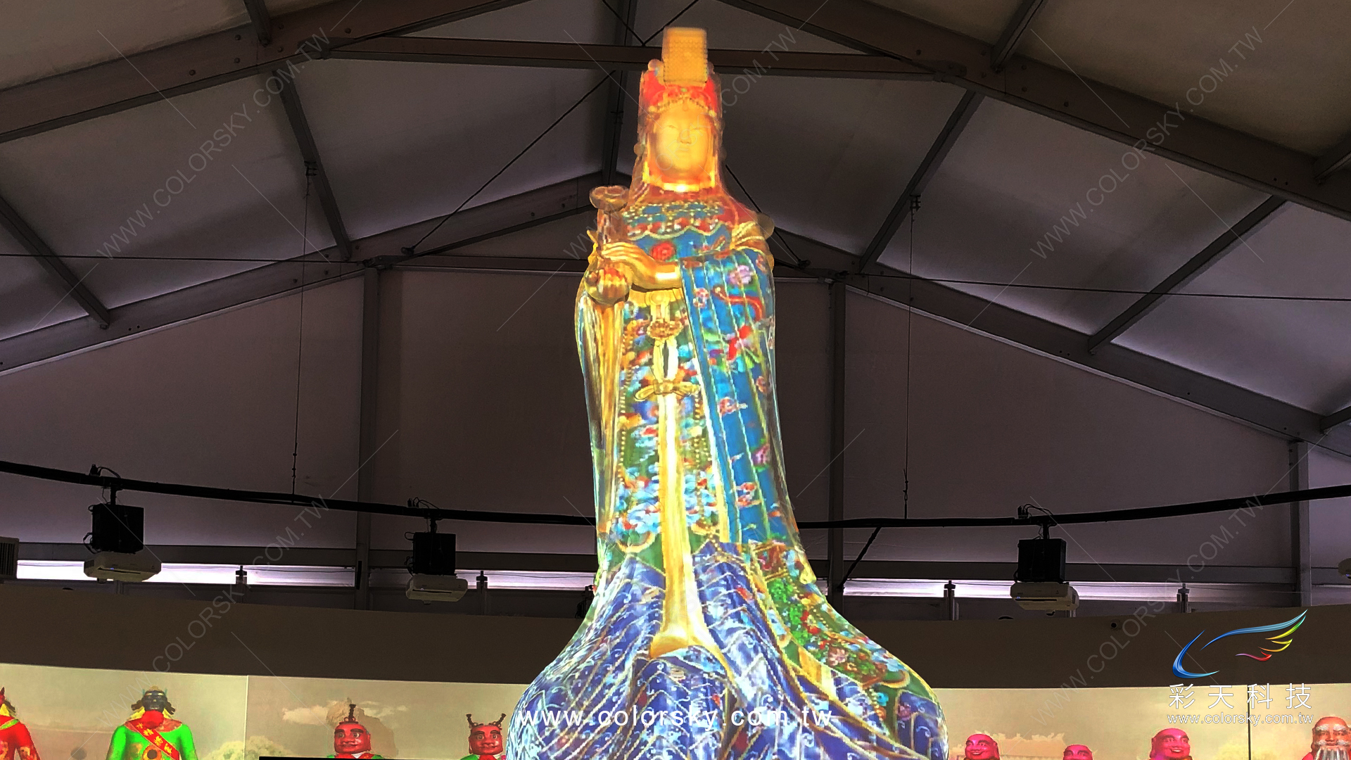 2019台北媽祖光影展-媽祖聖像光雕投影 - (光雕投影、多媒體製作)